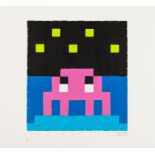 Invader (b.1969) Space One (Pink)