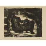 Henry Moore (1898-1986) Black Reclining Figure I (Cramer 378)