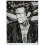 JJ Adams (b.1978) James Dean Tattoo