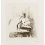 Henry Moore (1898-1896) Seated Girl on Bed (Cramer 402)