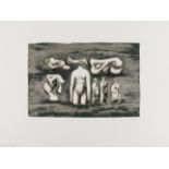 Henry Moore (1898-1986) Torso and sculpture Ideas I (Cramer 534)