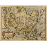 Asia.- Ortelius (Abraham) Asiae Nova Descriptio, engraved map with early hand-colouring, [1574 or …