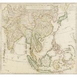 Asia.- De L'Isle (Guillaume) Carte des Indes et de la Chine, 1705.