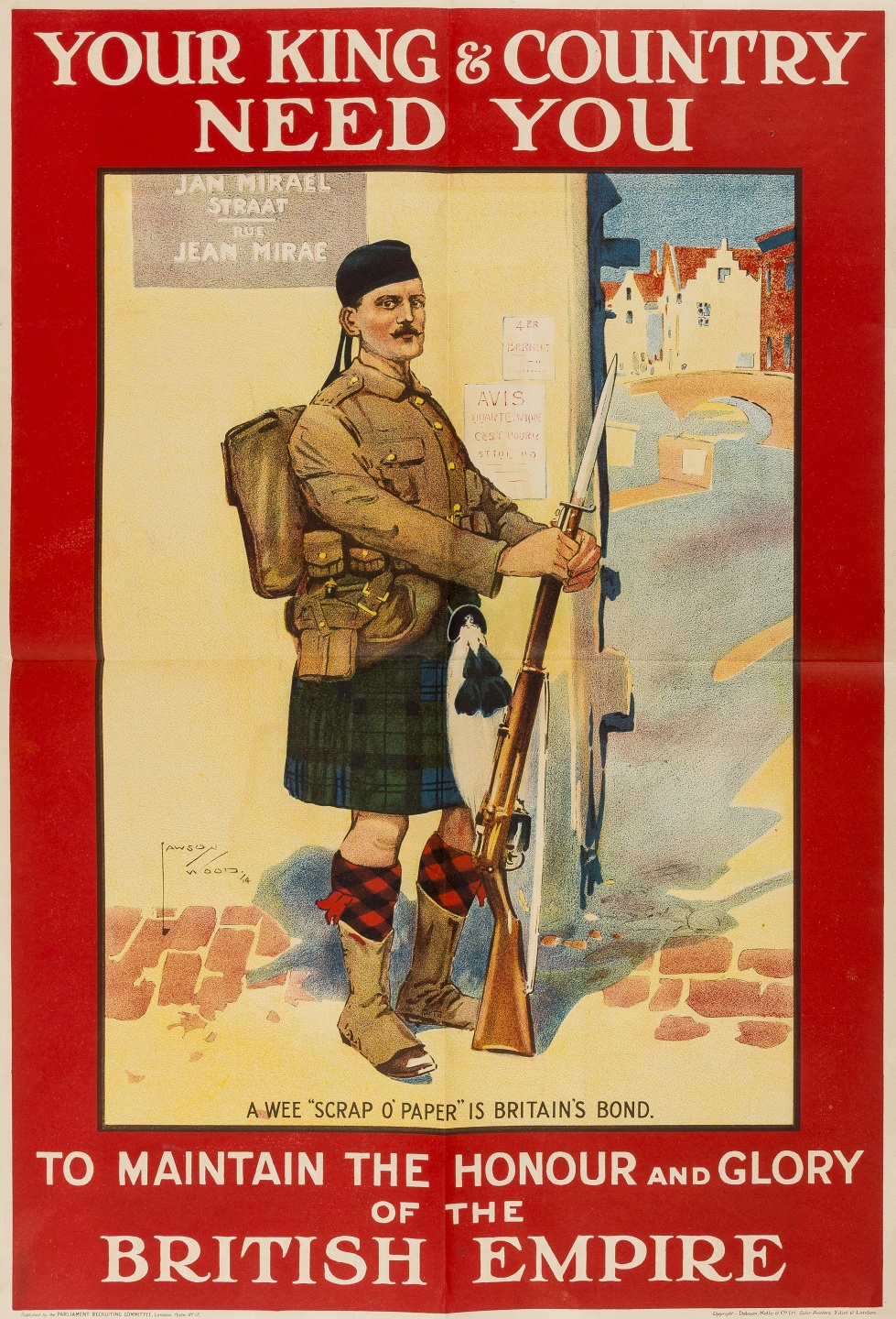 World War I.- Parliamentary Recruiting Committee. A good group of six recruitment posters, and …