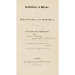 [Strachey (George)] Reflections in Rhyme on the Wellington Memorial and the Column of Napoleon, …