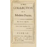 Poetry.- Irish Printing.- A Select Collection of Modern Poems, 1713.