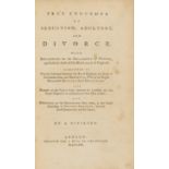 Johnsoniana.- "A Civilian". Free Thoughts on Seduction, Adultery, and Divorce..., 1771.