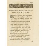 Astronomy.- Manetho, attributed to. Apotelesmaticorum libri sex, editio princeps, Leiden, Frederic …