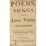 Coppinger (Matthew) Poems, Songs and Love-Verses, Upon Several Subjects, 1682.