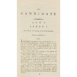 Dublin Imprints.- Dent (John) The Candidate; A Farce..., 1783; and 4 others (5).