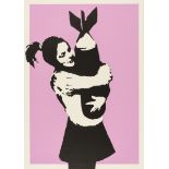 Banksy (b.1974) Bomb Love (Bomb Hugger)