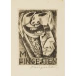 Bookplates.- Judaica.- Fingesten (Michael) A group of 7 bookplates, all but one signed in pencil, …