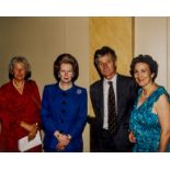 Thatcher (Margaret) 4 photographs of Margaret Thatcher, Denis Thatcher, and Laurence and Esca …