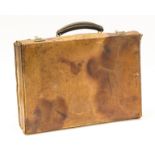 Hayek's leather brief case, key, [c. 1930s].