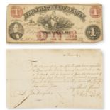 Virginia.- Lloyd (Abraham, maritime merchant, of Bristol) Autograph note signed to John …