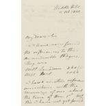 Phillipps (Sir Thomas) Autograph Letter signed, 1840.