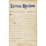 Herefordshire.- Lucton School (near Leominster).- Lucton Review, manuscript, 1891-92; and another …