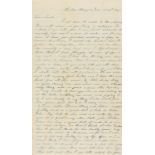 America.- Knowles (Ann, Quaker, of Carlisle and Philadelphia) Autograph Letter signed to Beeby …