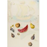 Salvador Dalí (1904-1989)(after) Ship and Fruits