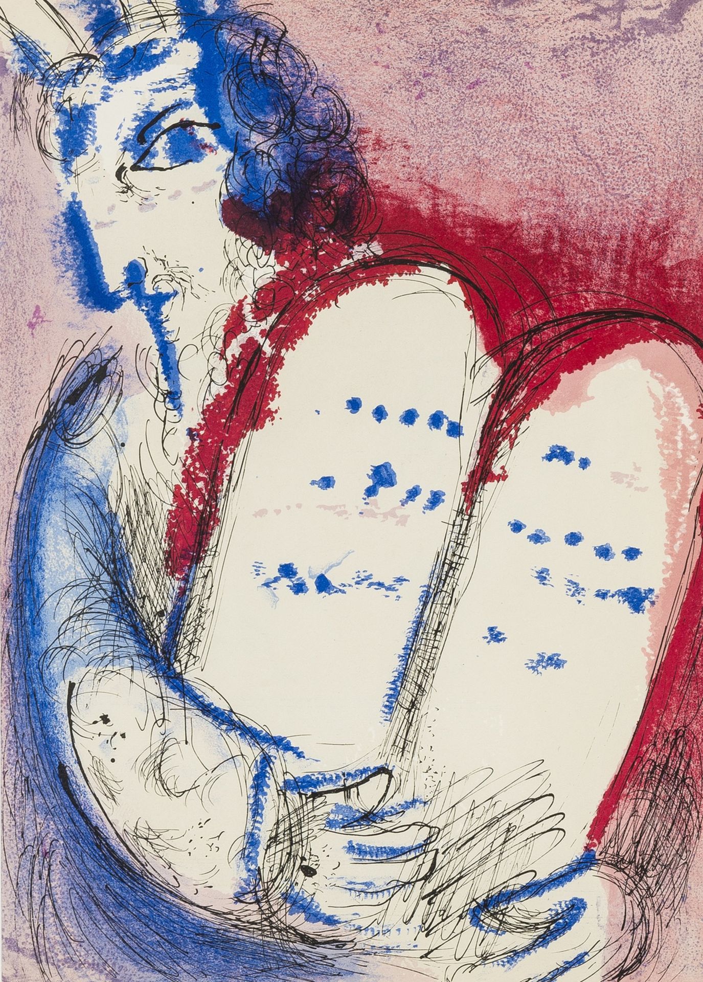 Marc Chagall (1887-1985) Moses II; Moses III (from Verve Vol. VIII) (Cramer 25)