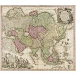 Asia.- Seutter (Matthäus) Asia cum omnibus Imperiis, Provinciis, Statibus et Insulis..., [c. 1730].