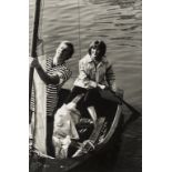 NO RESERVE Norman Parkinson (1913-1990) Models in Boat; Couple at Table with Drinks; In Love -