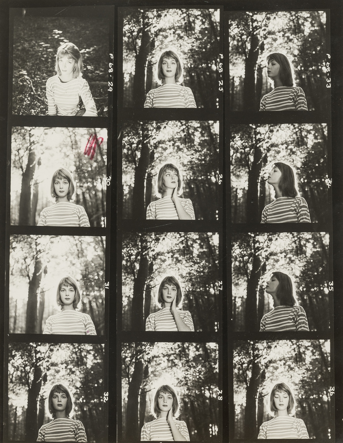 NO RESERVE Norman Parkinson (1913-1990) Nena von Schlebrugge: Informal, in the Forest (First Test - Image 2 of 2