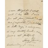 James (Henry) Autograph Letter signed to Douglas F, 21 Carlyle Mansions, Cheyne Walk, [c. 1914], …