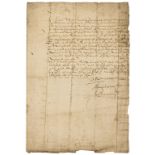 Scotland.- Mure [Muir] (Sir John) Order to Jas. Loch Treasurer to pay Two Hundred Marks for the …
