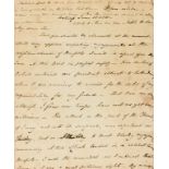 Waterloo.- C[ooke] (Rev. S.) Autograph Letter signed to the Rev. Dr Cooke at Weston under Edge, …