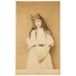 [Dodgson (Charles Lutwidge)], "Lewis Carroll". Xie Kitchin, standing in nightdress and crown, …