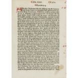 Caxton (William).- Higden (Ranulphus) Polychronicon, single f. from Liber Tercius, [after 2nd July …