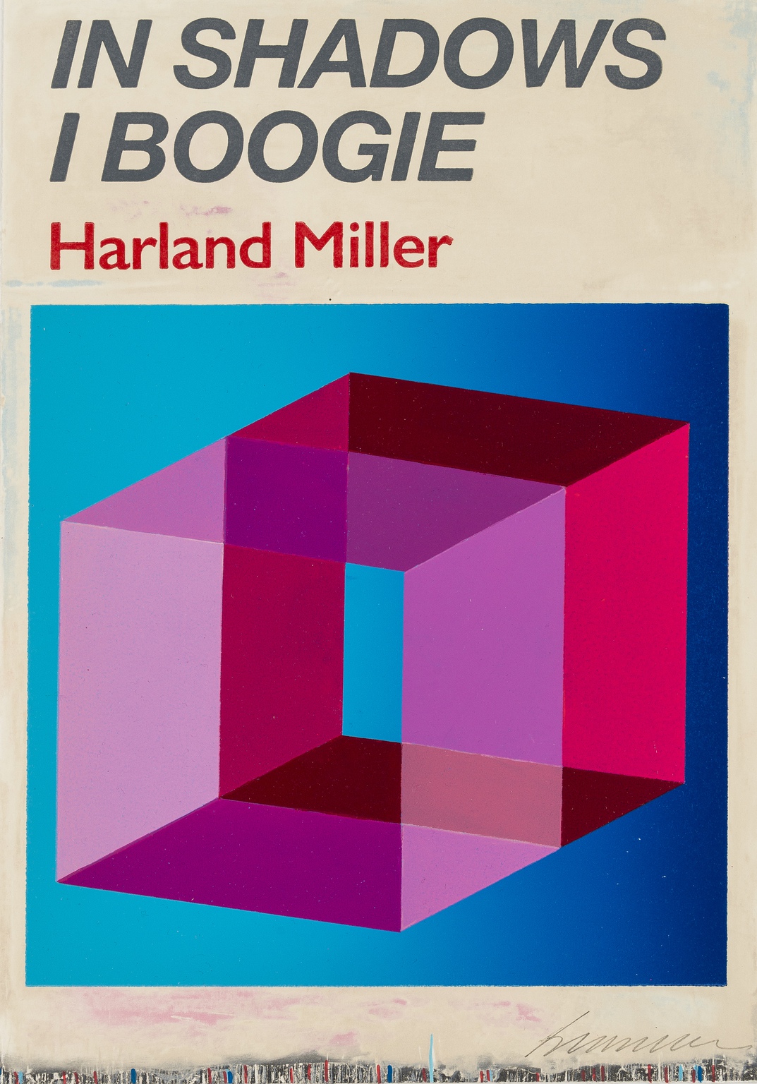 Harland Miller (b.1964) In Shadows I Boogie (Blue)