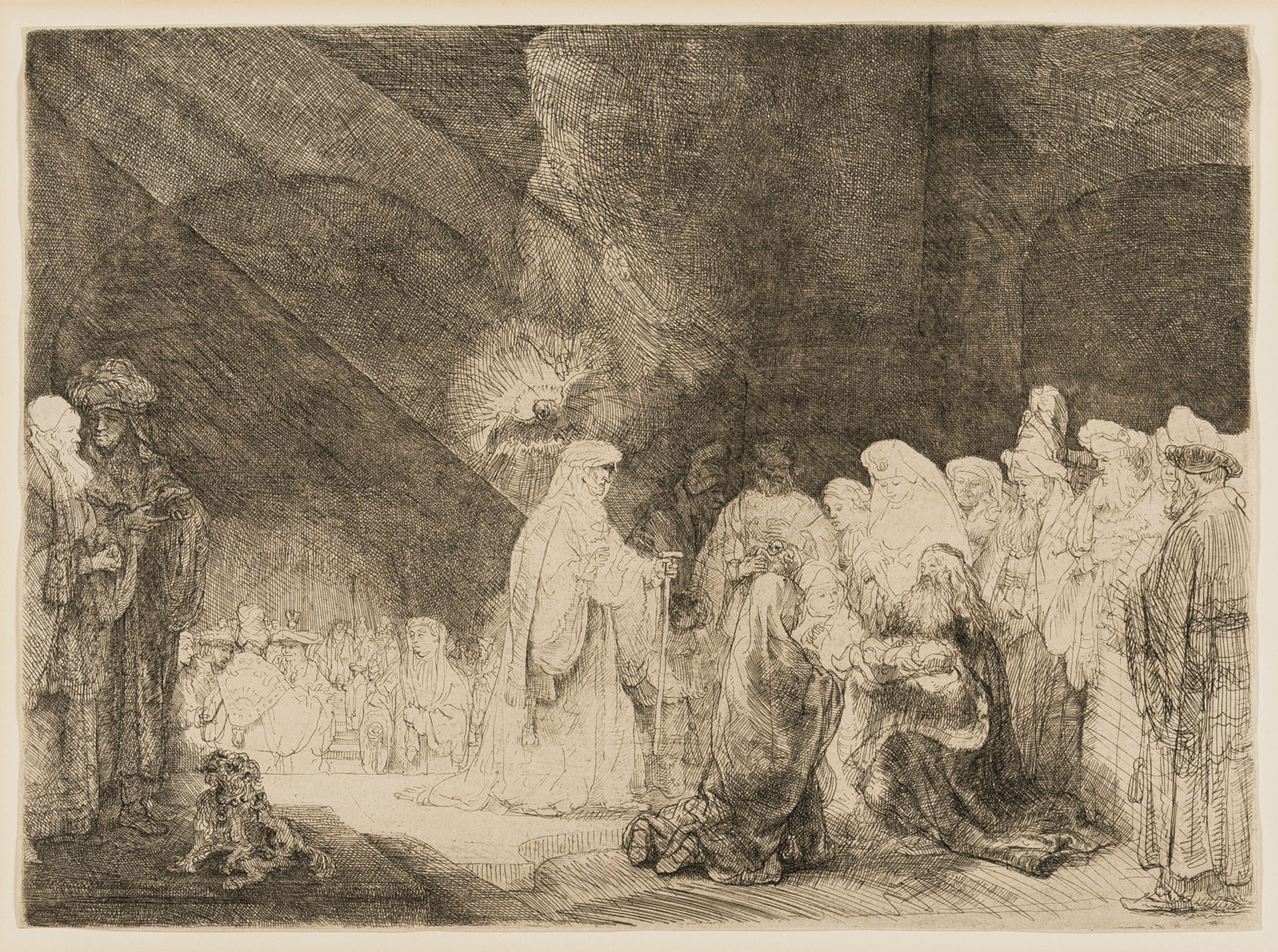 Rembrandt van Rijn (1606-1669) The Presentation in the Temple: Oblong Plate