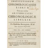 Beveridge (William) Institutionum chronologicarum libri II, second edition, contemporary panelled …