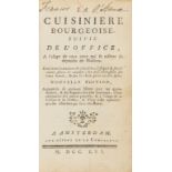 Food and Drink.- [Menon.] La Cuisiniere Bourgeoise..., Amsterdam, 1756.