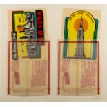 Joe Tilson (b.1928) New York Decals 1 and 2