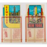 Joe Tilson (b.1928) New York Decals 3 and 4