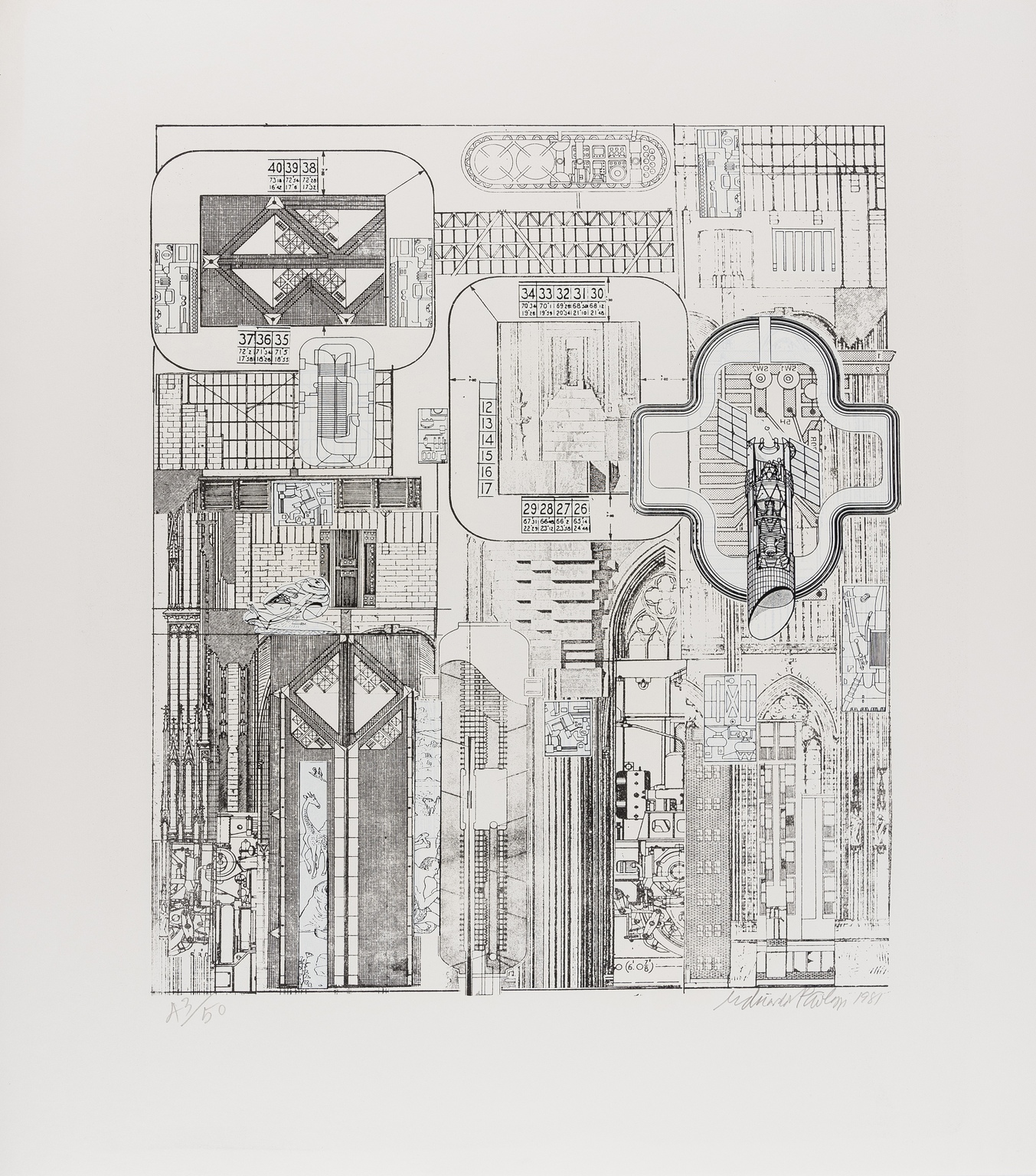 Eduardo Paolozzi (1924-2005) Blueprints for a New Museum - Image 3 of 6