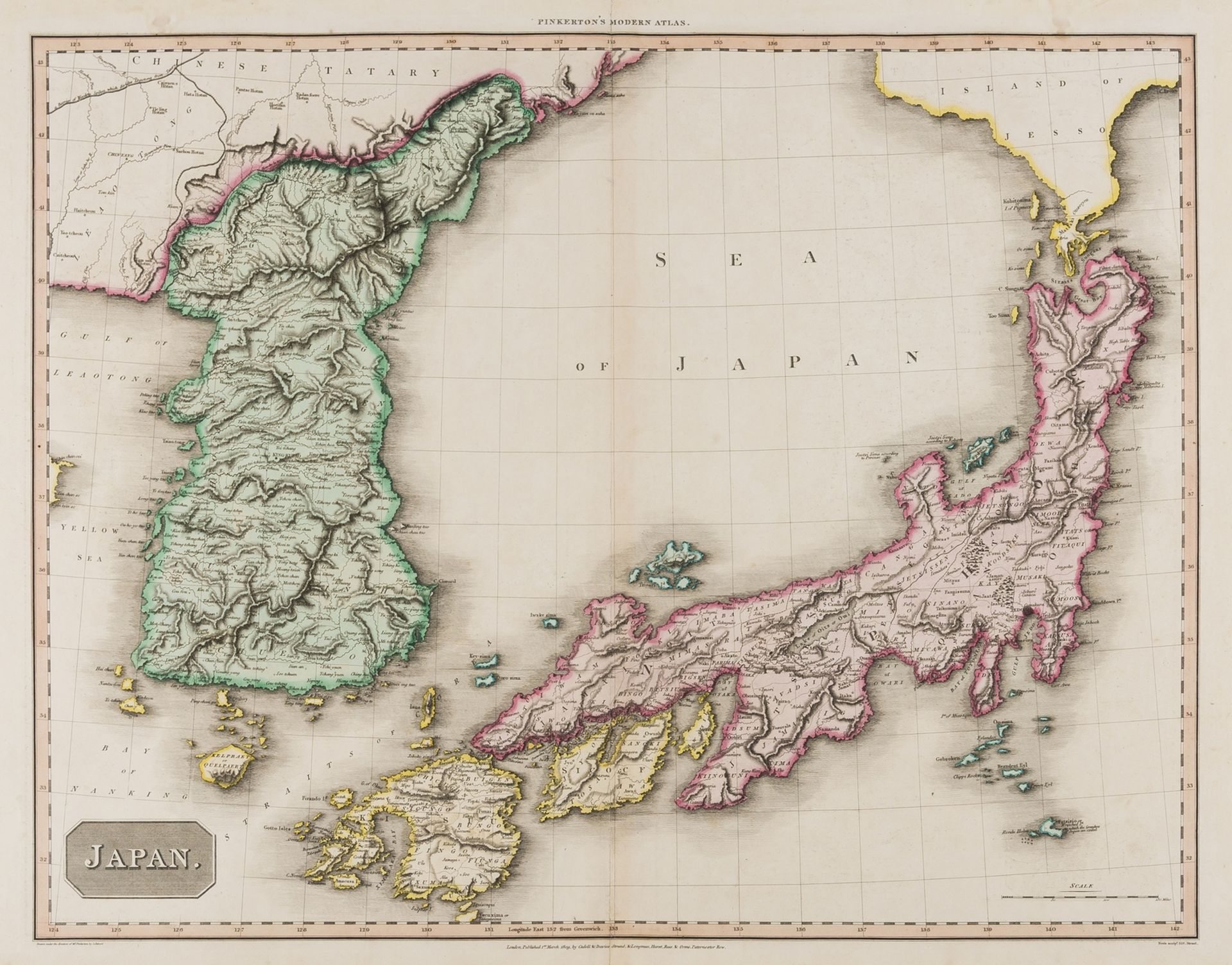 Japan & Korea.- Pinkerton (John) Japan, 1809.