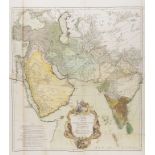 Middle East.- Asia.- d'Anville (Jean Baptiste Bourguignon) Premiere Partie de la Carte d'Asie …
