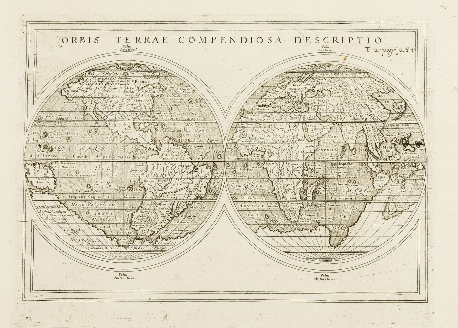 World.- Quad (Matthias) Typus orbis terrarum ad imitationem universalis gerhardi Mercatoris..., …