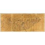 Napoleon.- Anonymous (late 18th century) Manuscript map illustrating Napoleon's campaign across …