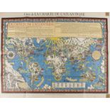 World.- Gill (MacDonald) Carte de la Charte de L'Antique, 1943.