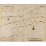 Middle East.- Red Sea.- Thornton (John) A Large Draught of the Coast of Arabia from Maculla to …