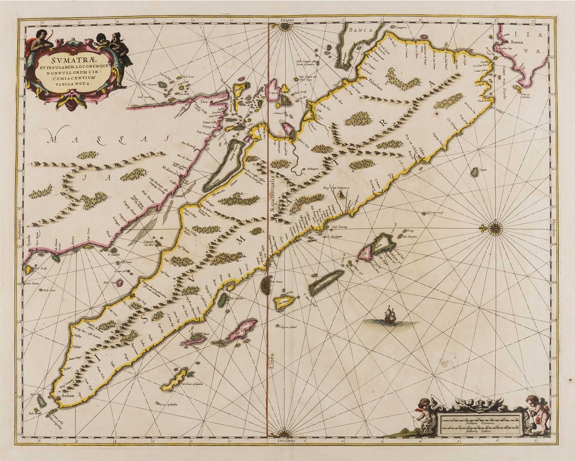 East Indies.- Jansson (Jan) Sumatrae et Insularum Locorumque Nonnullorum Circumiacentium Tabula …