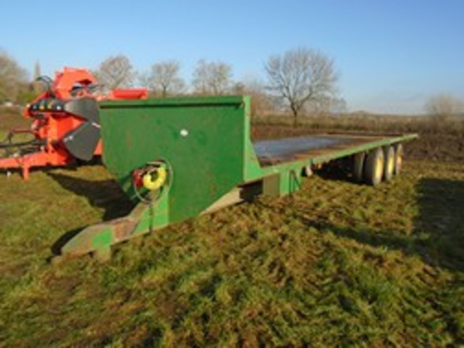 39' triple axle bale trailer