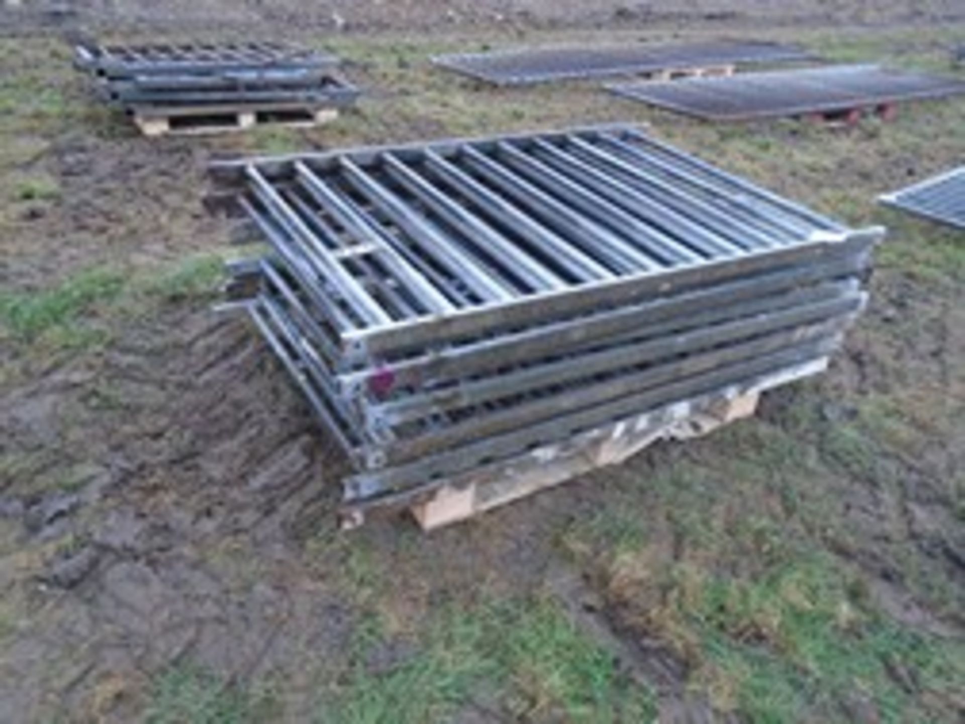 11x 6' metal fence panels