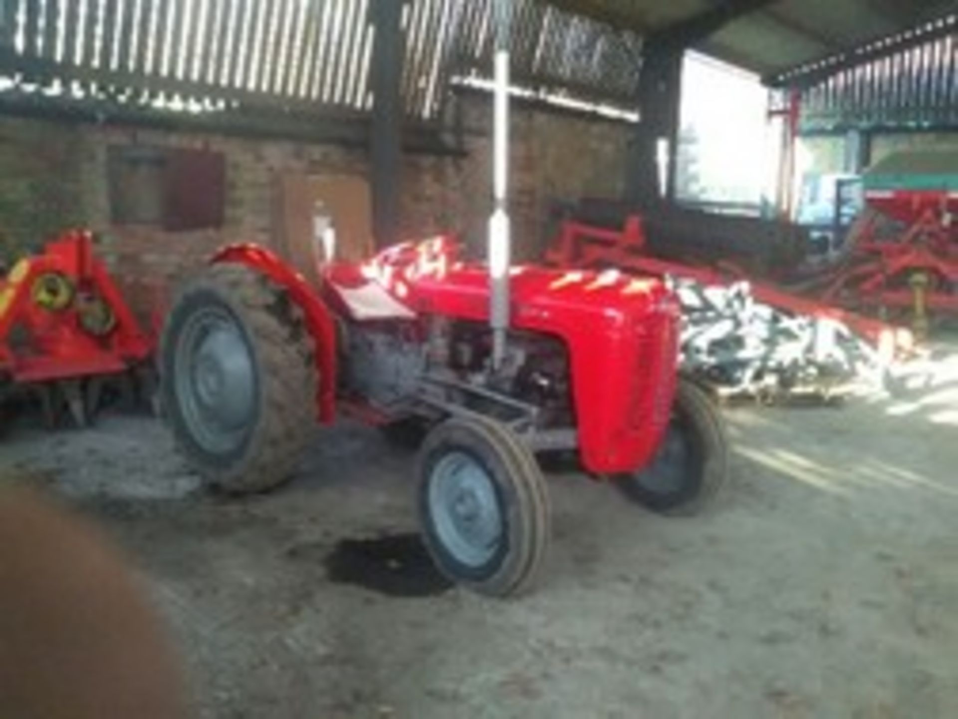 Massey Ferguson 35 4cyl diesel tractor, recent new battery, dynamo, wings, bonnet and lift pump