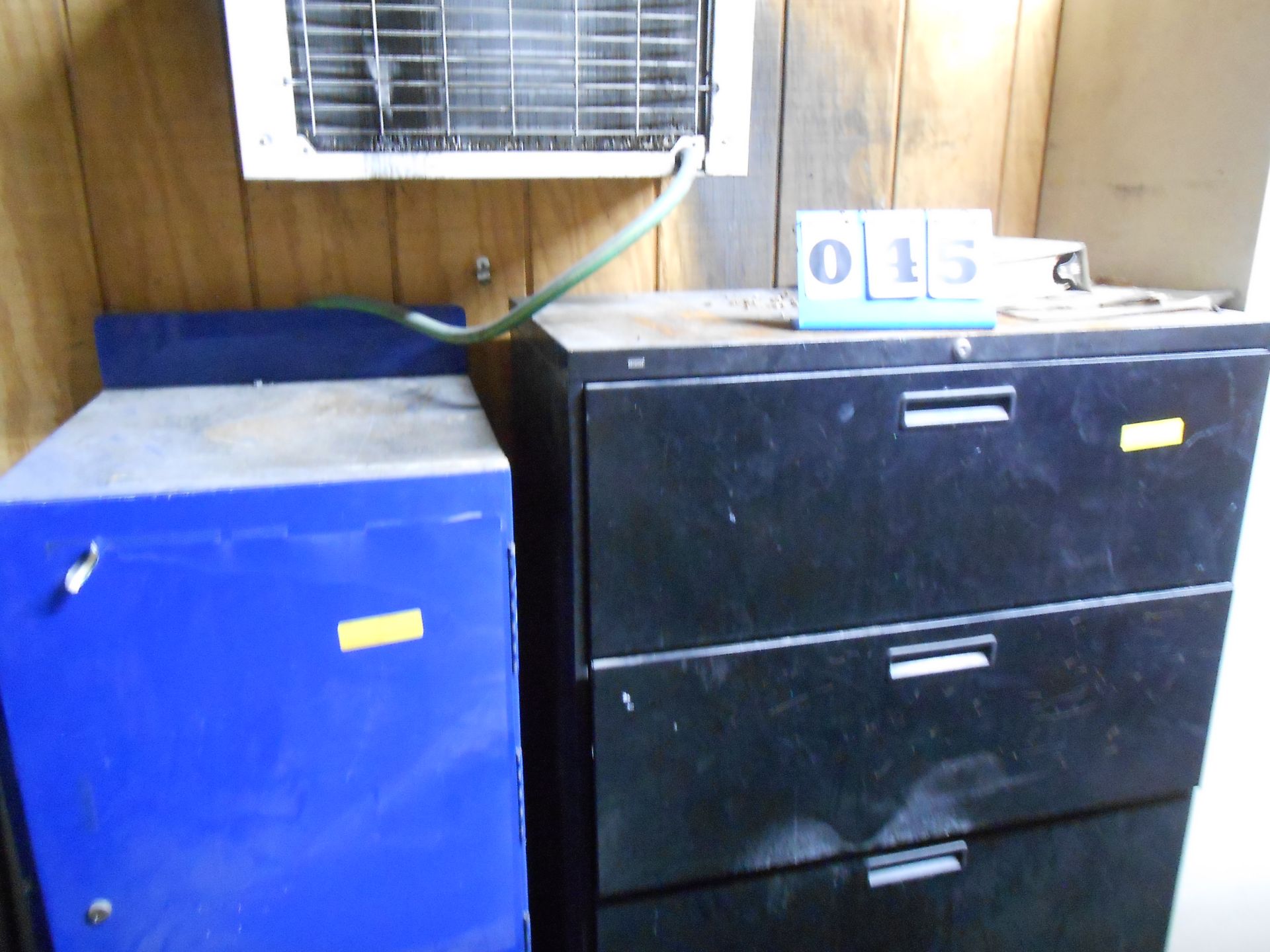 Lot: 3 Metal Cabinets and Contents